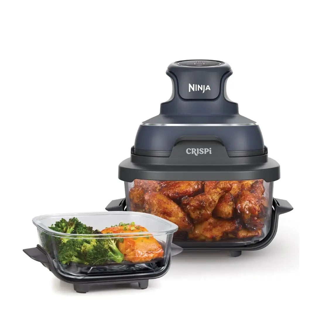 NINJA | 4-in-1 Portable Glass Air Fryer | FN101EUGY Crispi | Power 1700 W | Capacity 3.8 L