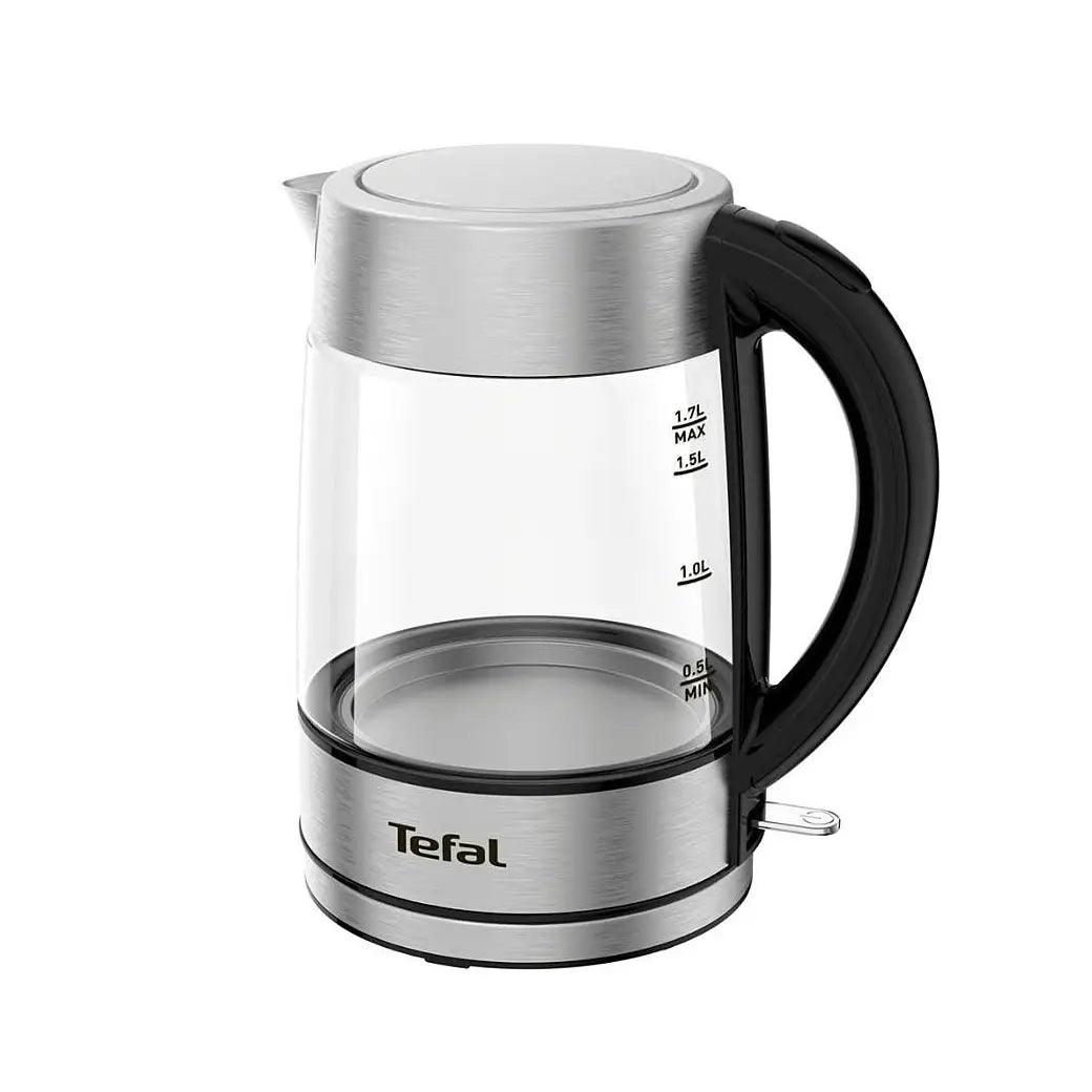 TEFAL | Kettle | KI772D | Electric | 2400 W | 1.7 L | Glass | Stainless Steel/Black