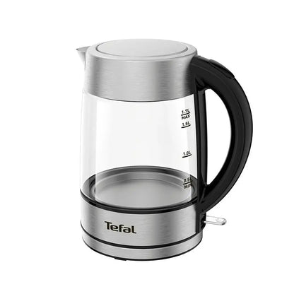 TEFAL | Kettle | KI772D | Electric | 2400 W | 1.7 L | Glass | Stainless Steel/Black