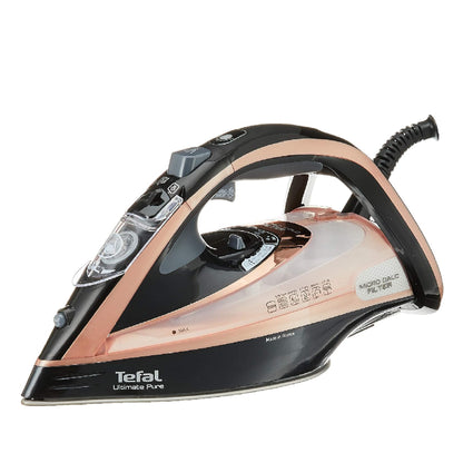 Tefal | Ultimate Pure FV9845 | Steam Iron | 3200 W | 60 g/min | Black/Rose Gold