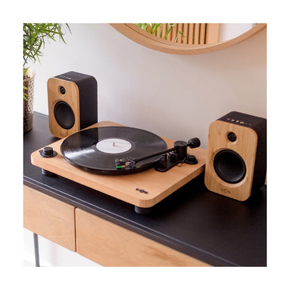 House of Marley | STIR IT UP LUX | Turntable | 45/33 rpm | Bamboo & Glass