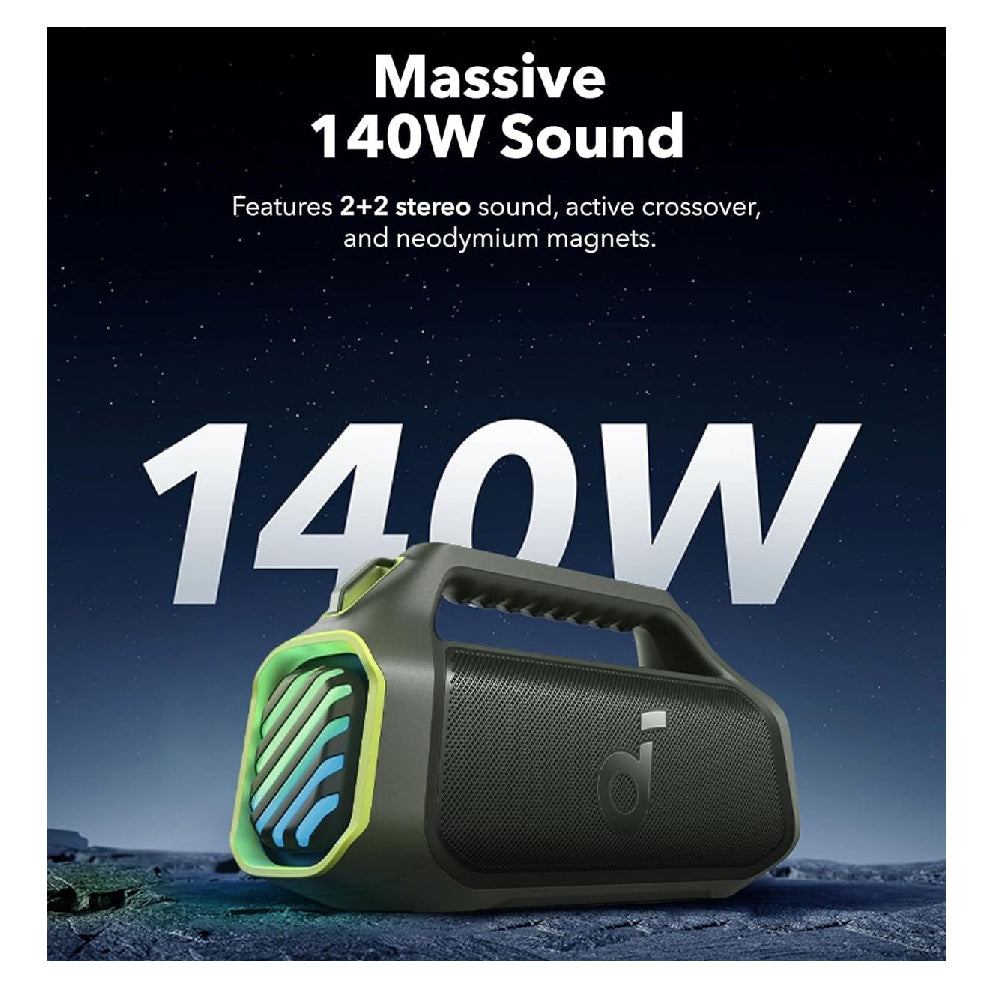 Anker Soundcore | Boom 2 Plus | Portable Bluetooth Speaker | Adventure Green