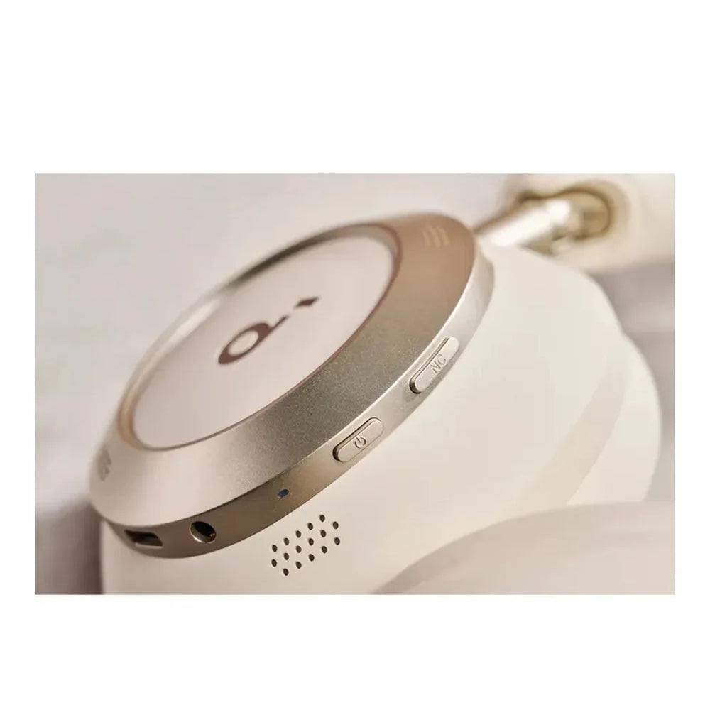 Anker Soundcore | Space One Pro | Foldable Wireless Headphones | Cream White