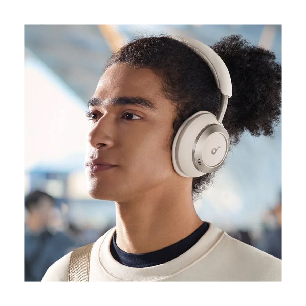 Anker Soundcore | Space One Pro | Foldable Wireless Headphones | Cream White