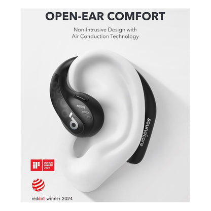 Anker Soundcore | AeroFit Pro | Open-Ear Sport Headphones | Midnight Black
