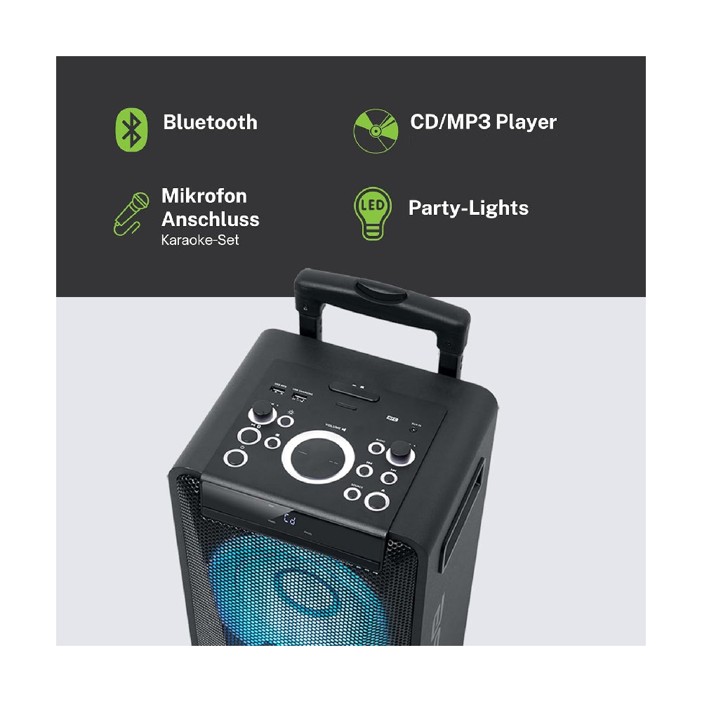 Muse | Party Box Speaker | M-1920DJ | 300 W | Bluetooth | Black | Portable | Wireless connection