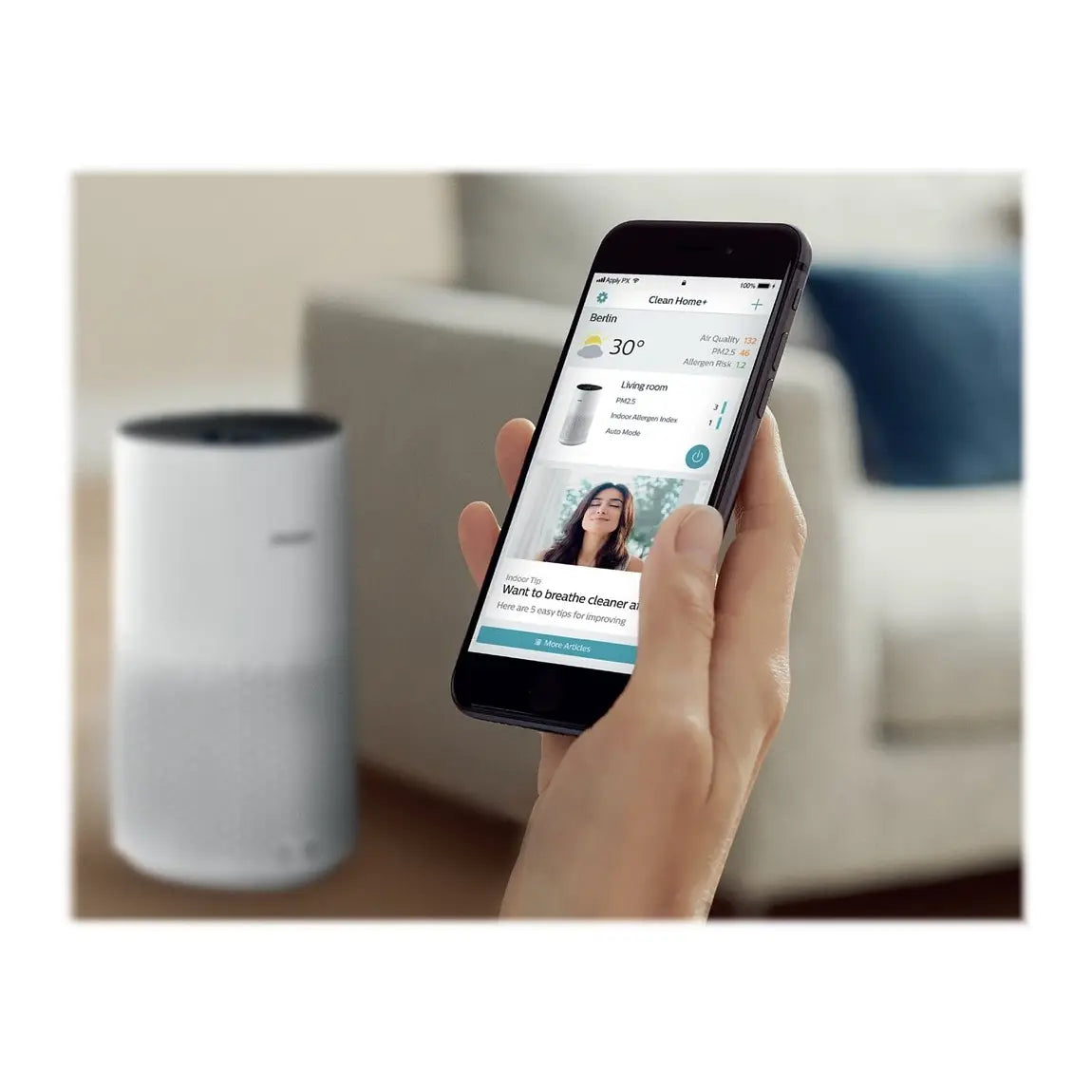 Philips | Air Purifier | AC1715/10 | 27 W | Suitable for rooms up to 78 m² | White