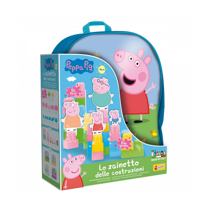 Lisciani Blocks with Backpack Peppa Pig Construction Set