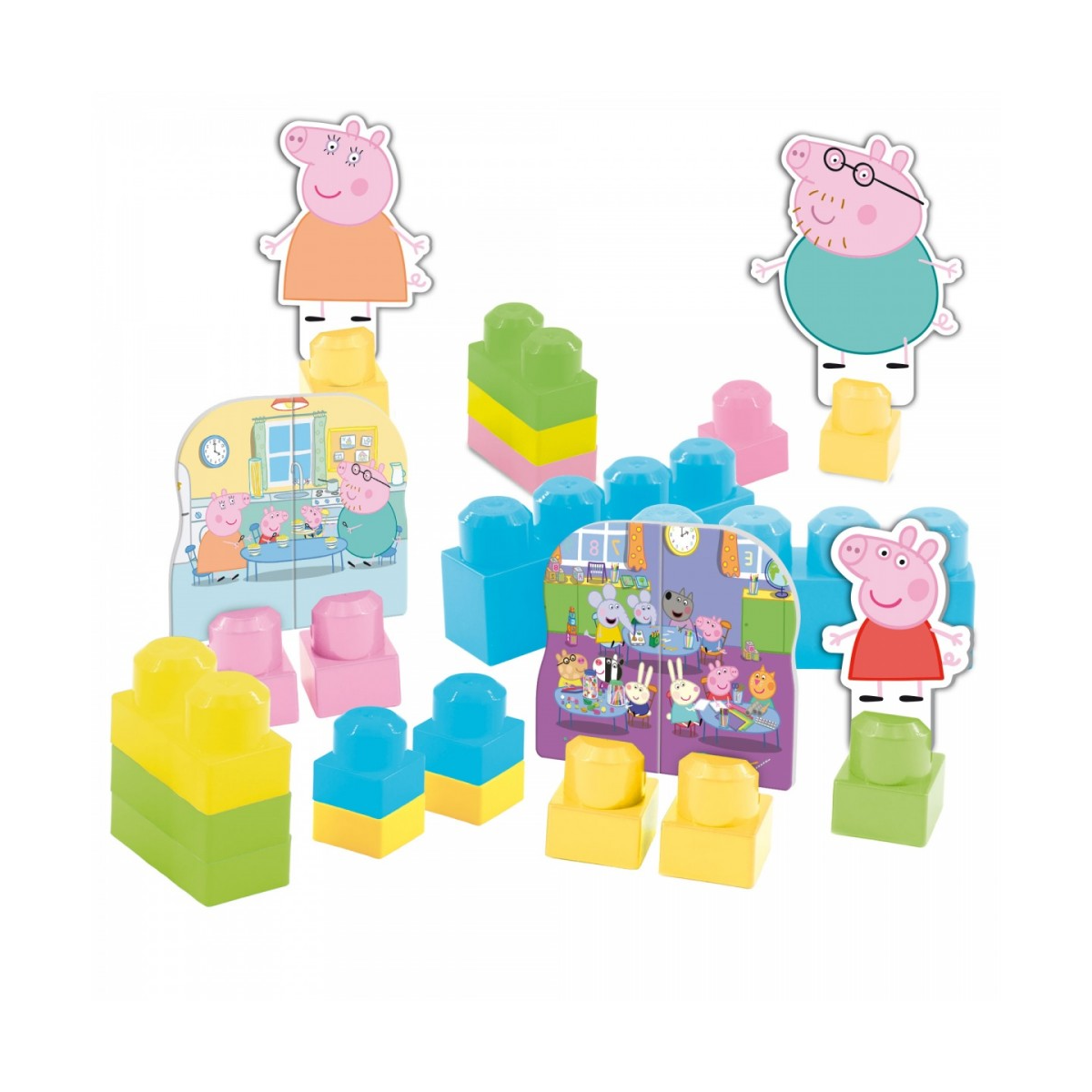 Lisciani Blocks with Backpack Peppa Pig Construction Set