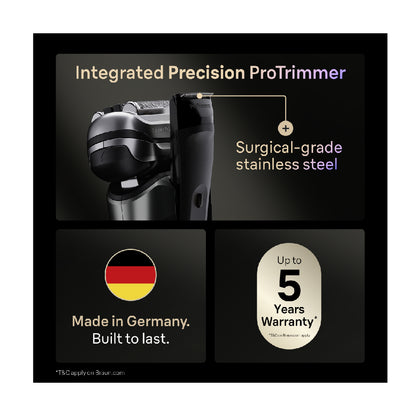 Braun | Series 9 PRO 9600s | Electric Shaver | Wet & Dry | Li-Ion | Black