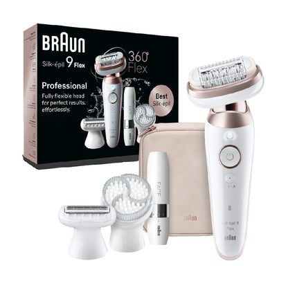 Braun | SES9-360 Silk-épil 9 Flex 3D | Epilator | Wet & Dry | White/Rose