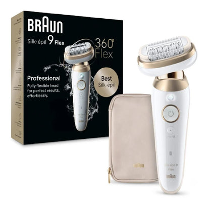 Braun | 9-011 3D Silk-epil 9 Flex | Epilator | Wet & Dry | White/Gold