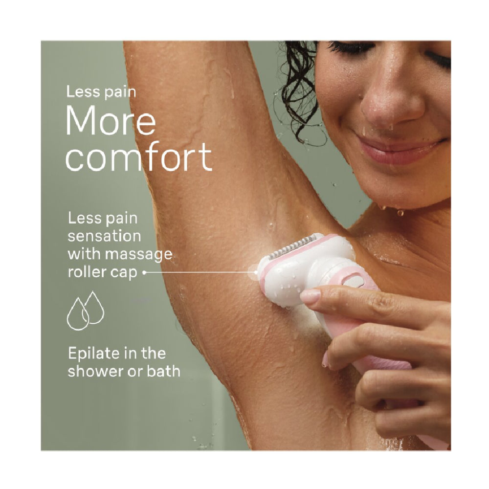 Braun | 9-011 3D Silk-epil 9 Flex | Epilator | Wet & Dry | White/Gold