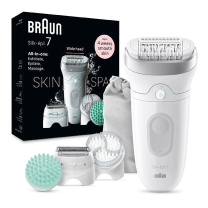 Braun | Silk-épil SE7-081 | Epilator | Wet & Dry | White