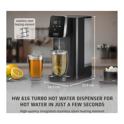 Caso | Turbo Hot Water Dispenser | HW 616 | Water Dispenser | 2600 W | 2.5 L | Plastic/Stainless Steel