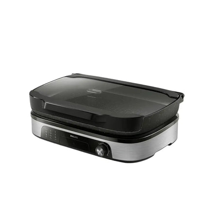 Philips Table Grill | HD6212/90 | 2400 W | Black/Stainless Steel