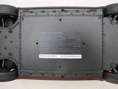 Xiaomi | SU7 1:18 Die-cast Model Car | Lava Orange | Zinc alloy, ABS, SAN and PVC