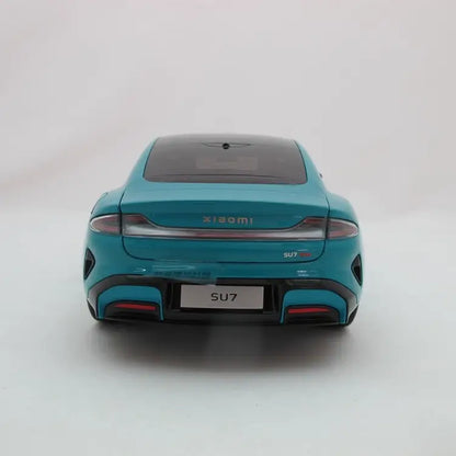 Xiaomi | SU7 1:18 Die-cast Model Car | Aqua Blue | Zinc alloy, ABS, SAN and PVC