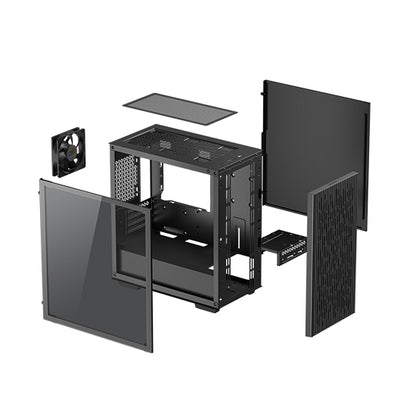 DeepCool MATREXX 40 3FS | Mini-Tower | Black | Micro-ATX | No PSU