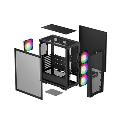 DeepCool CC560 MESH V2 | Mid-Tower | Black | ATX | No PSU