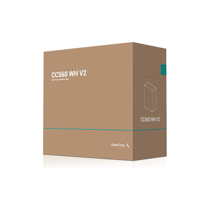 DeepCool CC560 V2 | Mid-Tower | White | ATX | No PSU