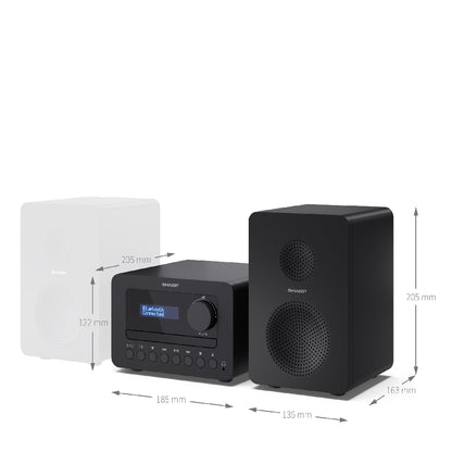 Sharp | Tokyo FM Hi-Fi Micro System XL-B514(BK) | 40W | Bluetooth | CD | Black