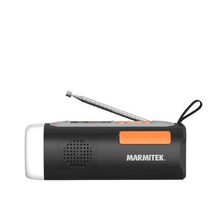 Marmitek | RESQ 200 Emergency Outdoor Radio | Solar & Dynamo | 4000mAh | Black