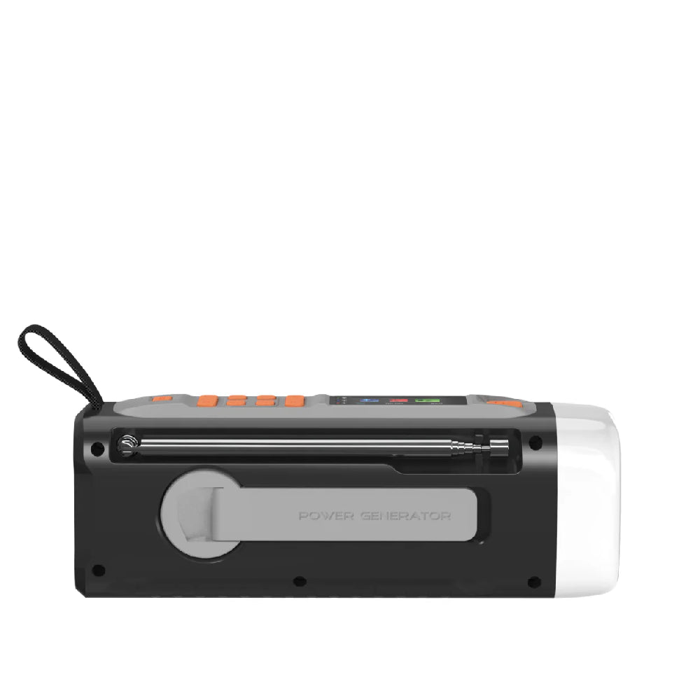 Marmitek | RESQ 200 Emergency Outdoor Radio | Solar & Dynamo | 4000mAh | Black