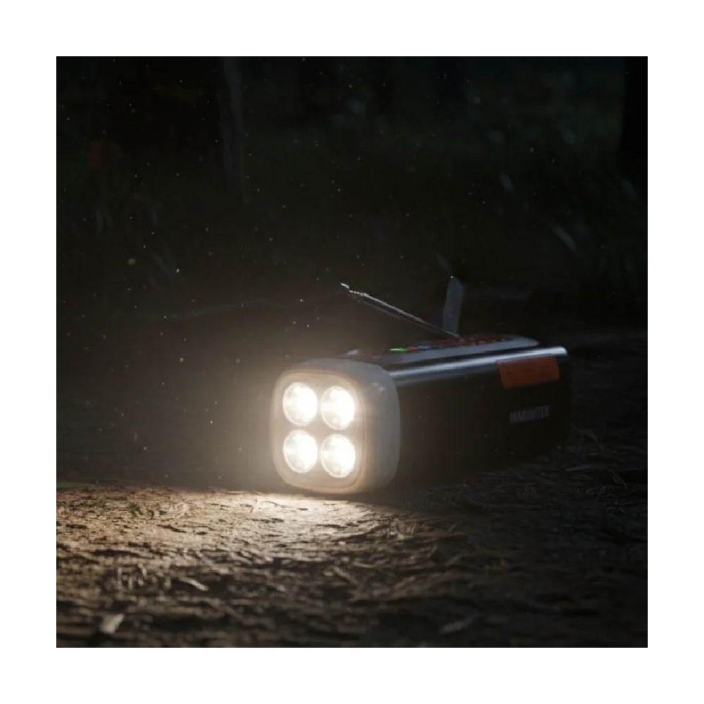 Marmitek | RESQ 200 Emergency Outdoor Radio | Solar & Dynamo | 4000mAh | Black