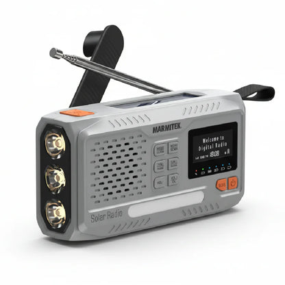 Marmitek | RESQ 100 Emergency Outdoor Radio | Solar & Dynamo | Gray