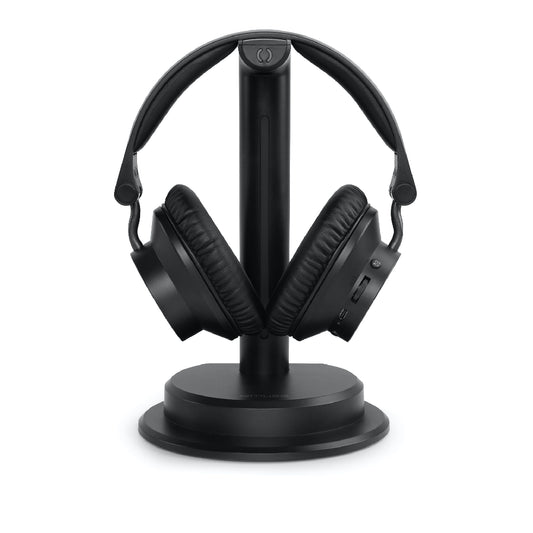 Muse | M-285 CTV Wireless TV Headphones | Charging Base | Bluetooth 5.3 | Black