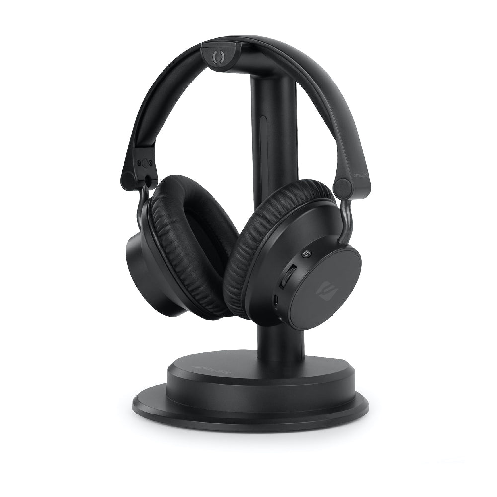 Muse | M-285 CTV Wireless TV Headphones | Charging Base | Bluetooth 5.3 | Black