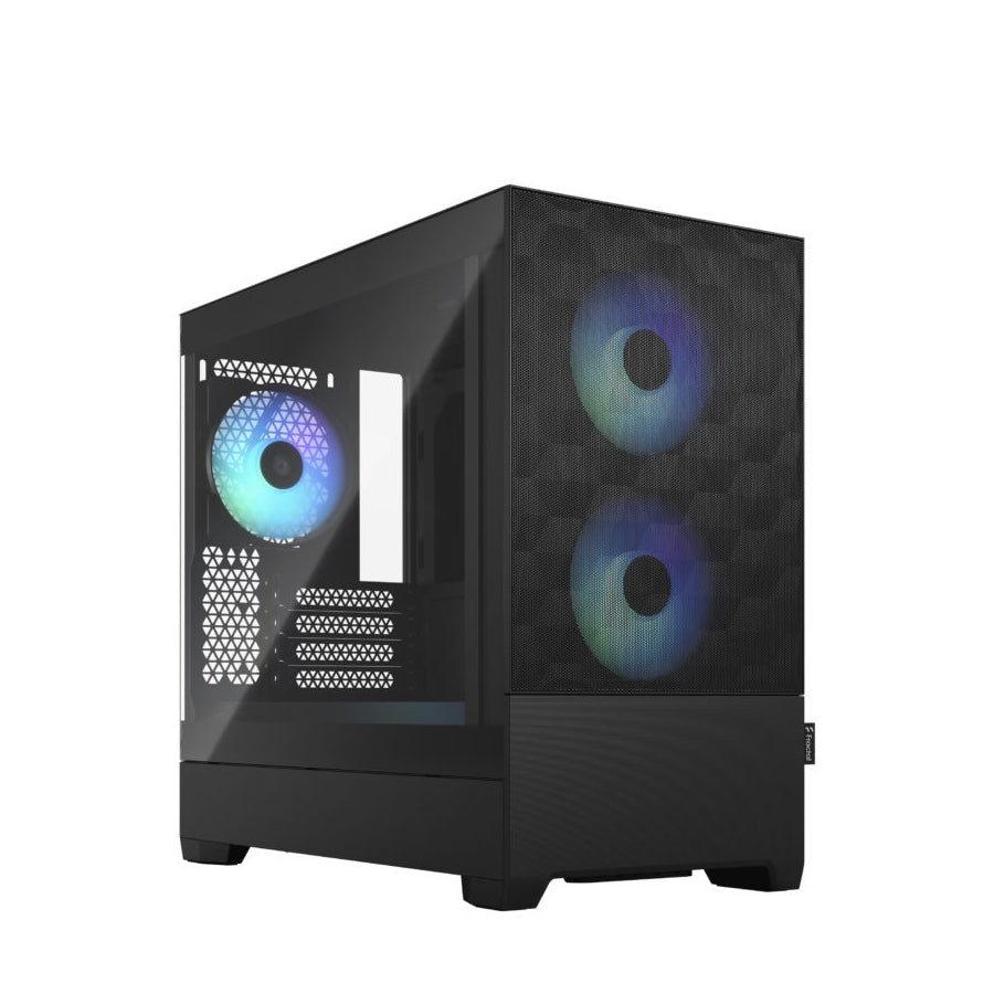 Fractal Design Pop Mini Air RGB | Mini-Tower | Black TG Clear Tint | mATX | No PSU