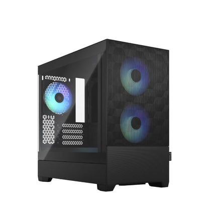 Fractal Design Pop Mini Air RGB | Mini-Tower | Black TG Clear Tint | mATX | No PSU