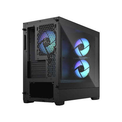 Fractal Design Pop Mini Air RGB | Mini-Tower | Black TG Clear Tint | mATX | No PSU