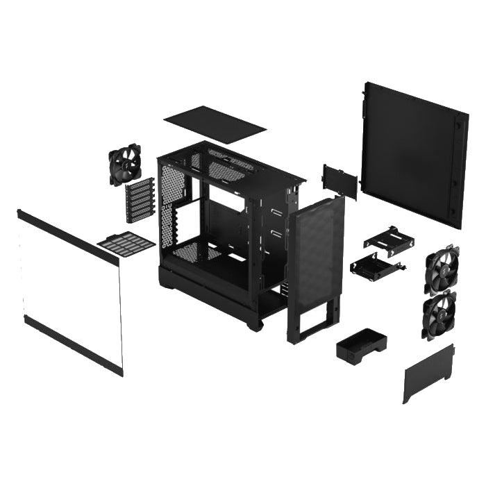 Fractal Design Pop Air | Mid-Tower | Black TG Clear Tint | ATX | No PSU