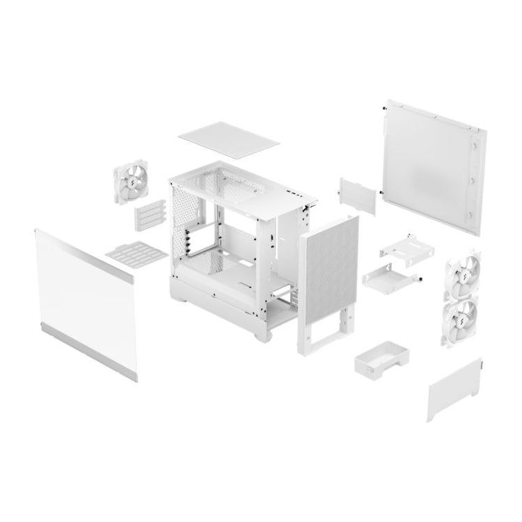 Fractal Design Pop Mini Air RGB | Mini-Tower | White TG Clear Tint | mATX | No PSU