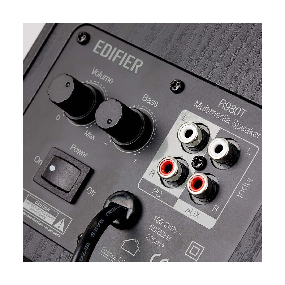 Edifier | R980T Active 2.0 Bookshelf Speaker System | 24W | Black