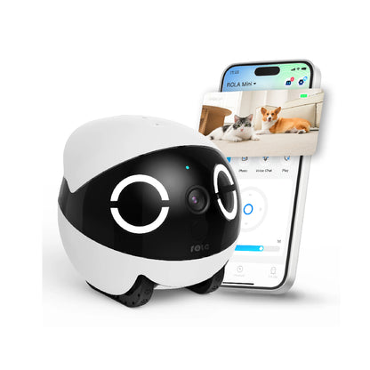 Enabot | ROLA Mini Pet Monitor | 3MP 2K Resolution | Full-House Movable | 5000mAh Battery | White