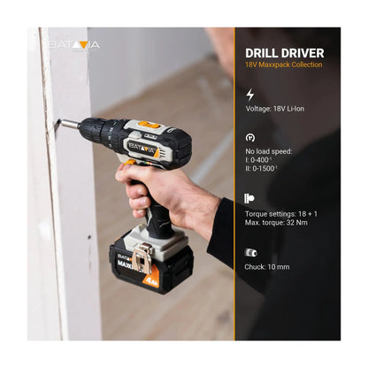 Batavia B.V. | 18V Drill Driver | Without Battery and Charger in BMC