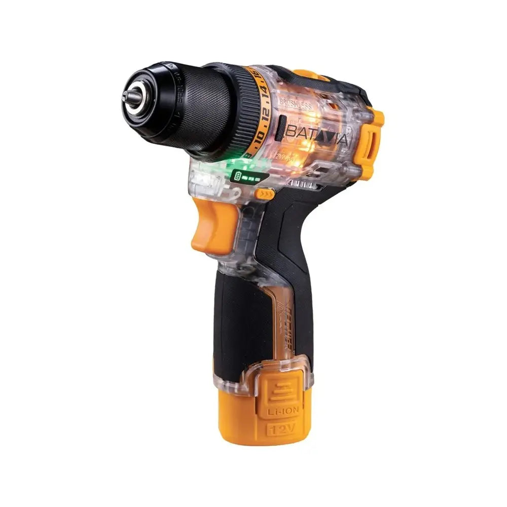 Batavia B.V. | Fusion Drill 12V Brushless Drill Driver | Incl. Battery and Charger