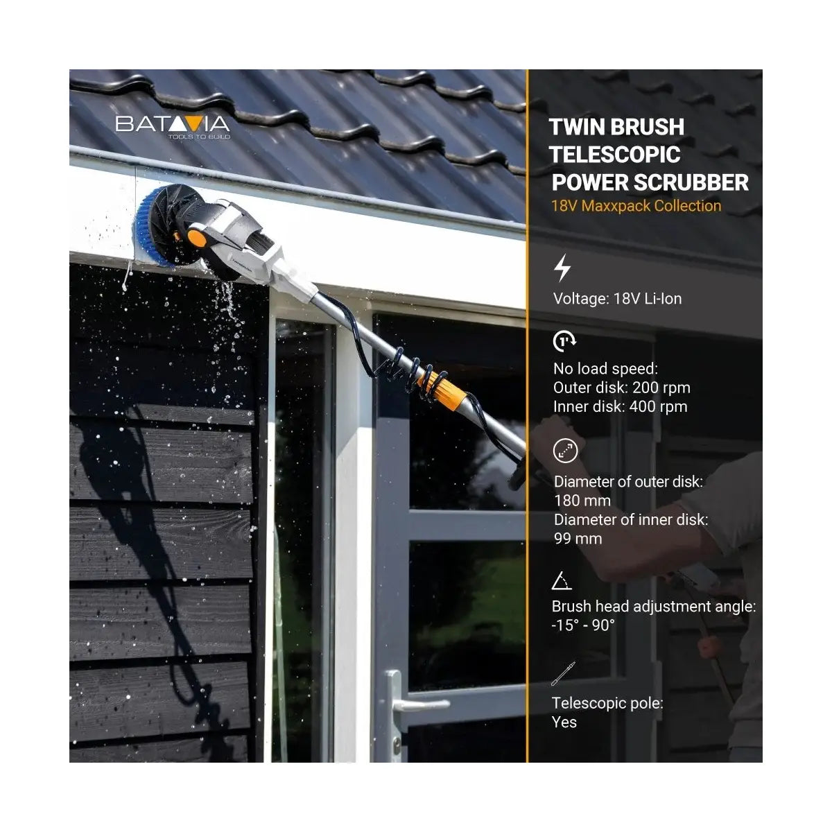 Batavia B.V. | Batavia Maxxpack Collection| Patio cleaner | Electric | Cordless