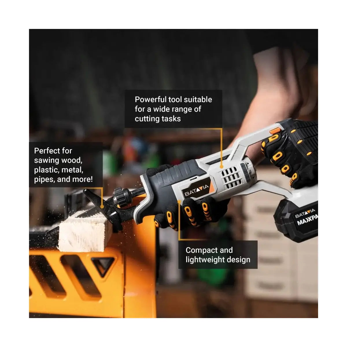 Batavia B.V.| Batavia Maxxpack Collection reciprocating saw | Cordless