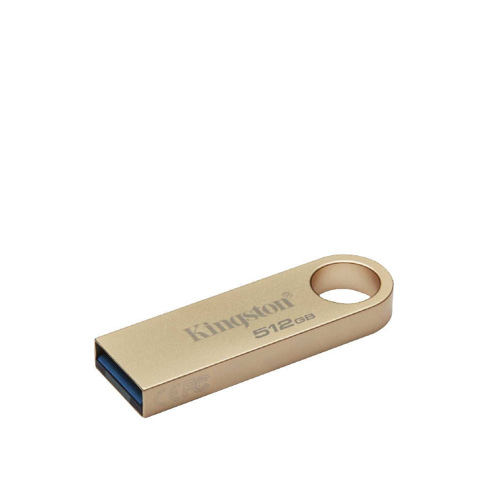 Kingston | DataTraveler SE9 G3 USB Flash Drive | 512 GB | USB 3.2 Gen 1 | Premium Metal Casing | Gold