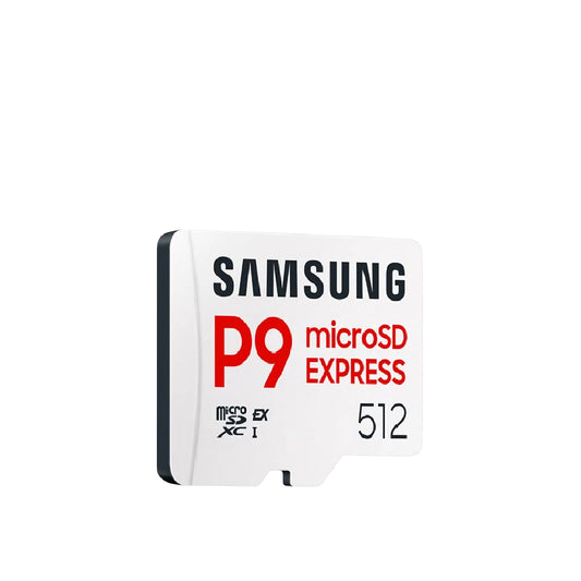 Samsung | P9 Express microSDXC Express Memory Card | 512 GB | Speed Class A1 V30 UHS-I U3 | White