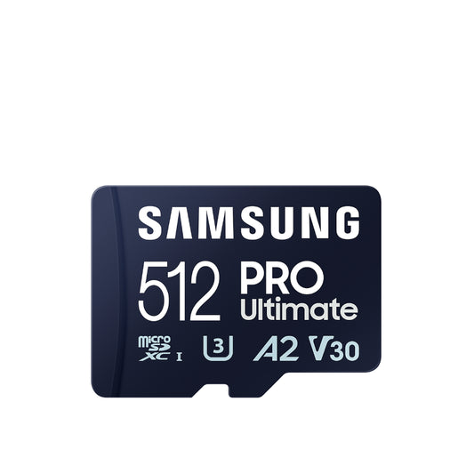 Samsung | PRO Ultimate microSDXC Memory Card | 512 GB | Speed Class A2 V30 UHS-I U3 | Professional High Speed