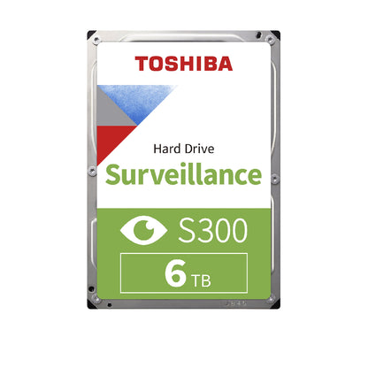 Toshiba | S300 Surveillance Hard Drive | 6000 GB | 7200 RPM 3.5in SATA | 24/7 Video Streaming