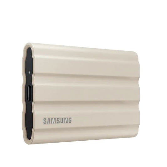 Samsung | T7 Shield Portable SSD | 2 TB | USB 3.2 Gen 2 USB-C | Beige | Rugged External Storage
