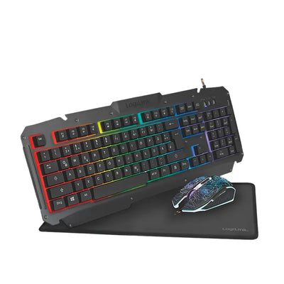 Logilink | Gaming-Set | ID0185 | Keyboard, Mouse and Pad Set | Wired | DE