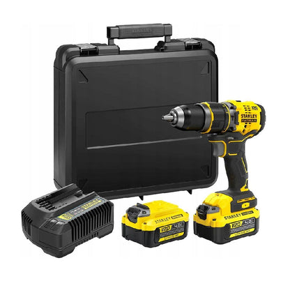 STANLEY FATMAX | 18V V20 Brushless Hammer Drill SFMCD721M2K-QW | 80 Nm | 2 x 4.0 Ah